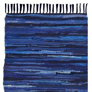 Cotton Rag Rug 24''x36''- Multicolor Chindi Rug Hand Woven Washable & Reversible